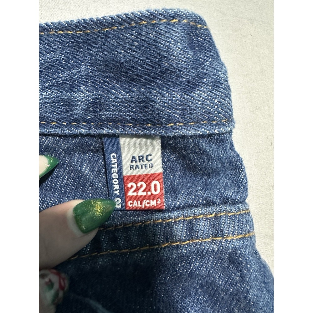 Big Bill‎ Flame Resistant Dark Wash Jeans 34x32 Cat 2 ARC Rated - Picture 7 of 10